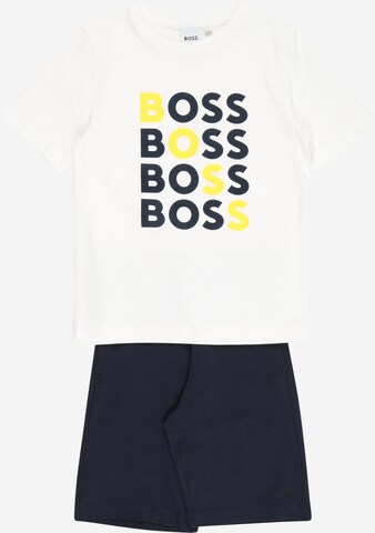 BOSS Kidswear Set in Blue: front