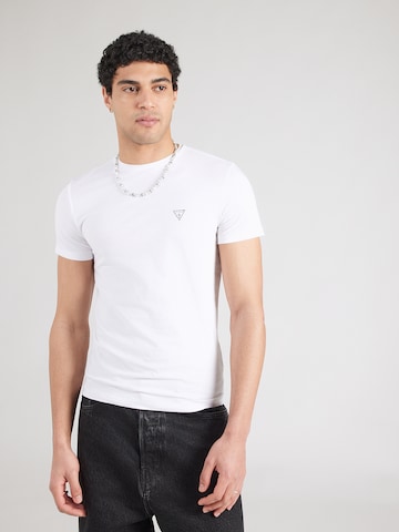 T-Shirt 'CALEB HERO' GUESS en blanc : devant