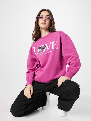 REPLAY - Sweatshirt em rosa