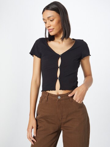 Monki Shirt in Zwart: voorkant