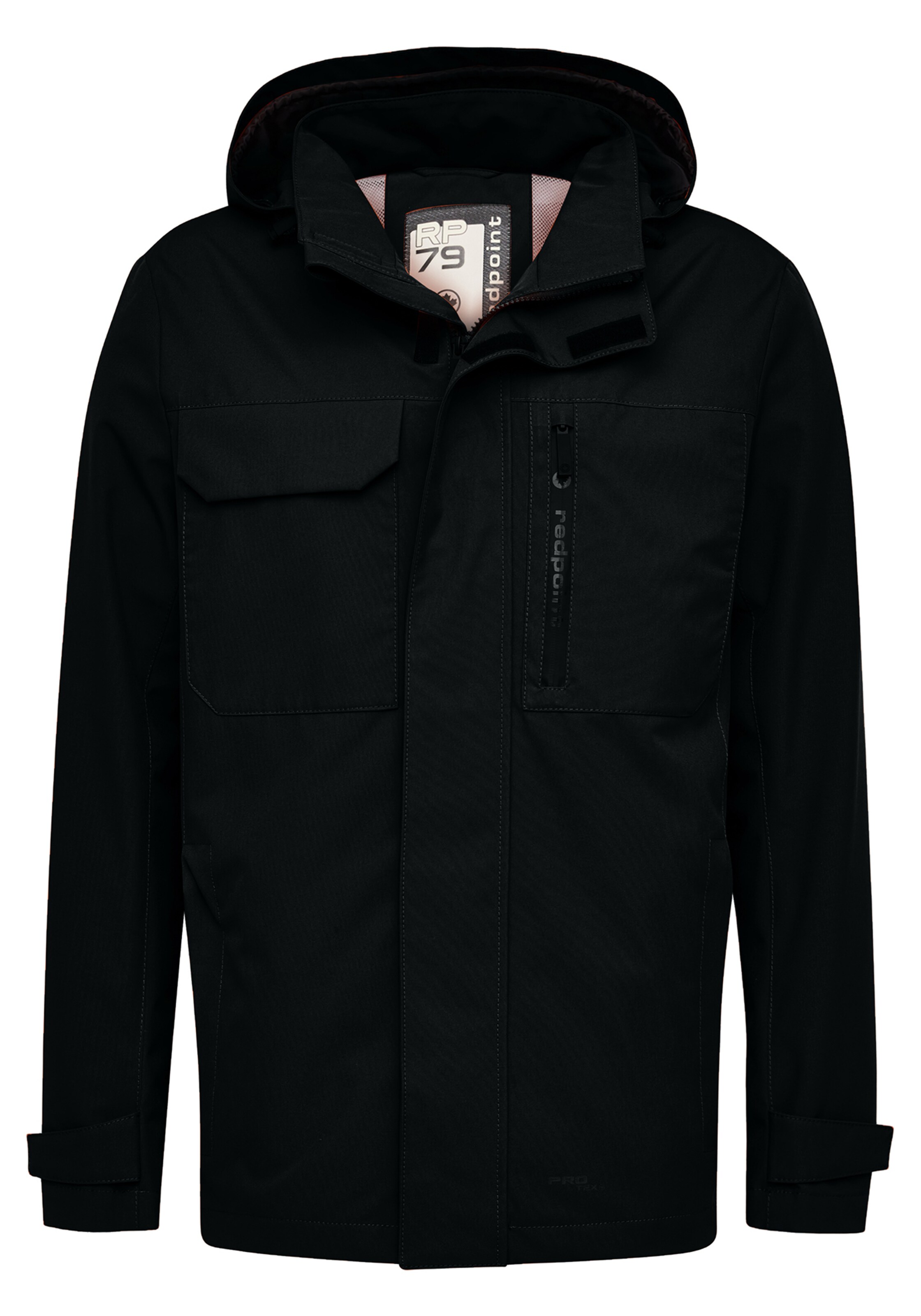 REDPOINT Performance Jacket in Black: front