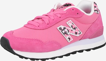 Sneaker bassa '515' di new balance in rosa: frontale