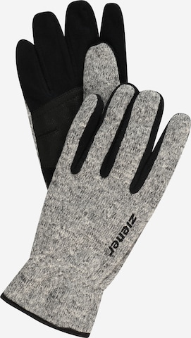 ZIENER Спортни ръкавици 'Imagio' в сиво: отпред