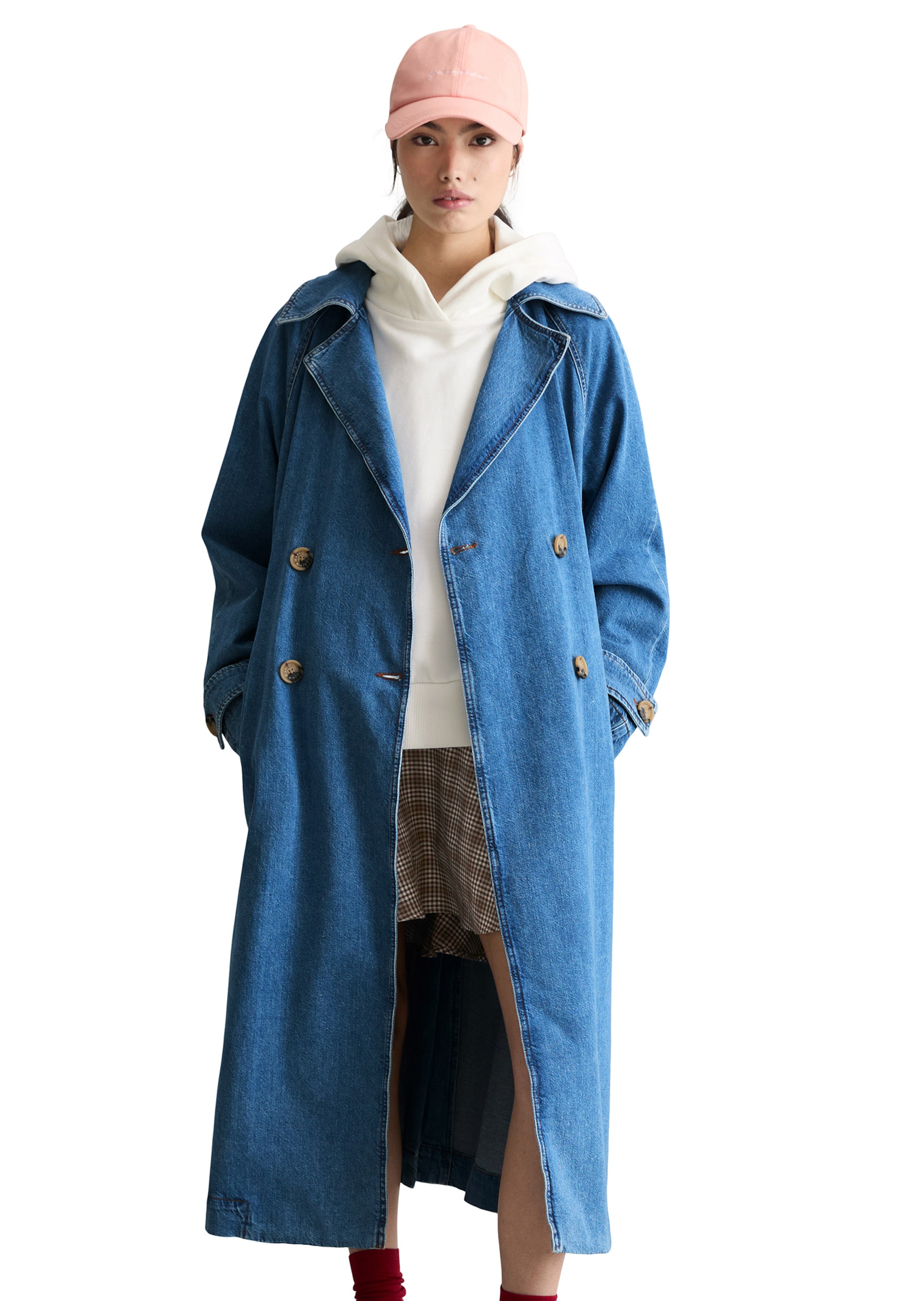 Marc O'Polo DENIM Tussenmantel in Blauw: voorkant