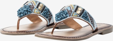 usha FESTIVAL T-bar sandals in Blue