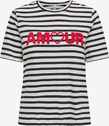 T-shirt 'ONLKIKO' ONLY en blanc : devant