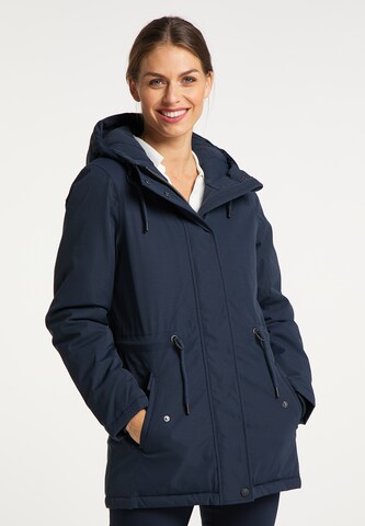 DreiMaster Klassik Winterparka in Blauw: voorkant