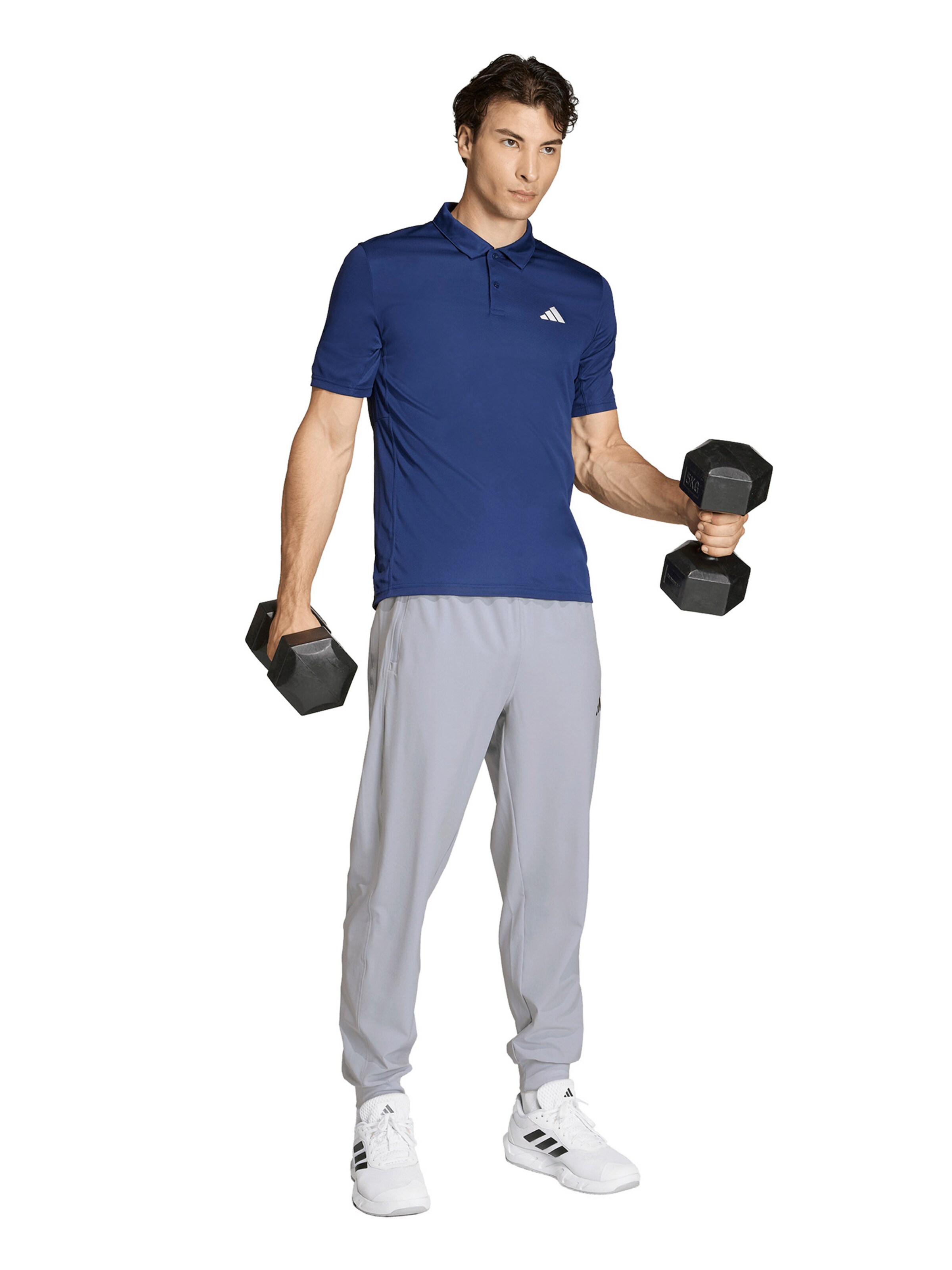 ADIDAS PERFORMANCE Tapered Sportbroek 'FLEX' in Grijs