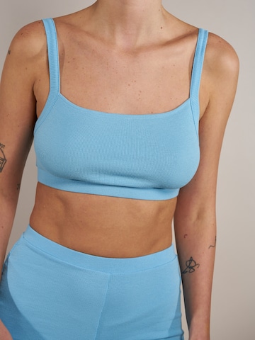 ABOUT YOU x Laura Giurcanu Top 'Sarah' in Blue: front