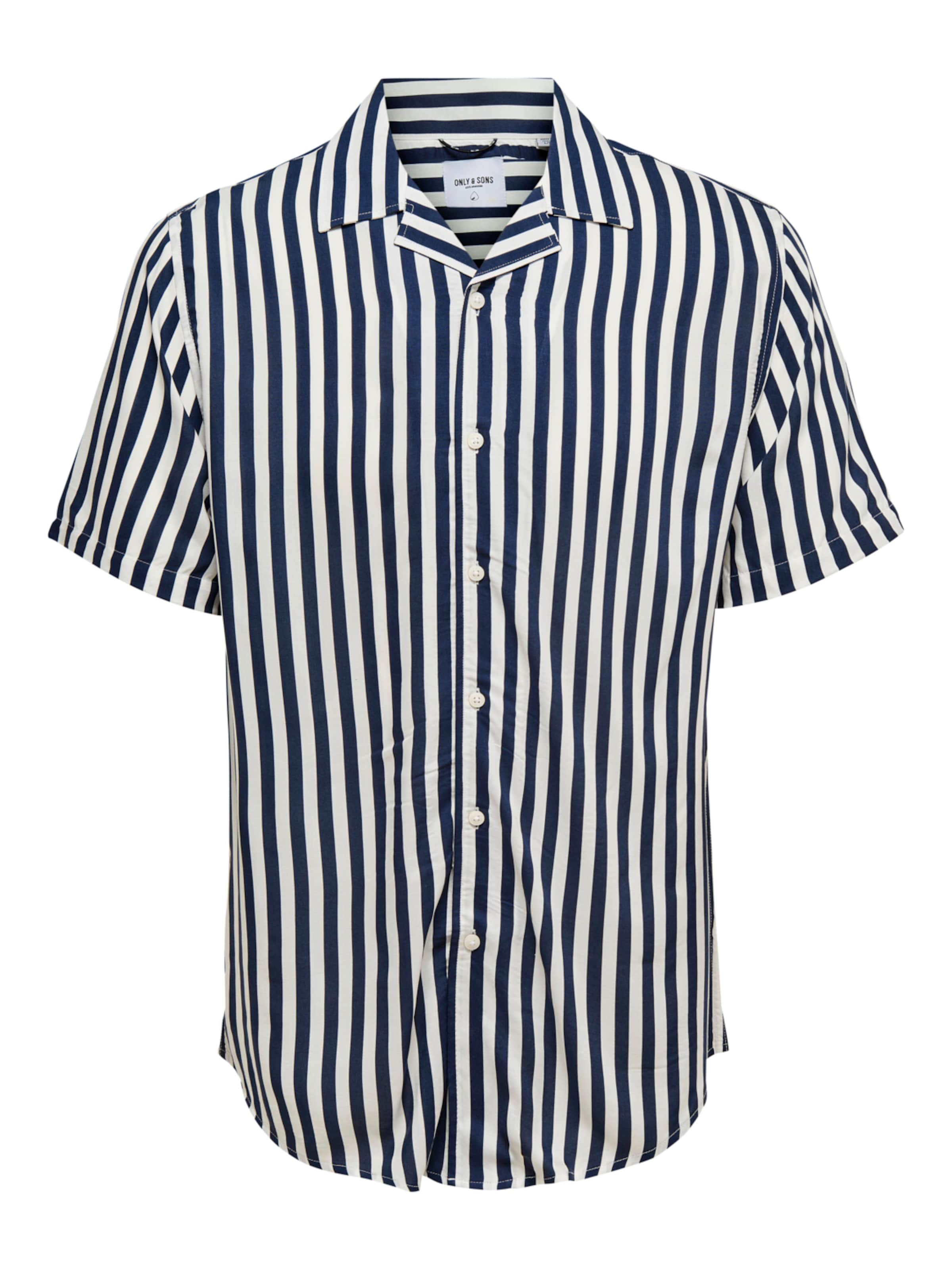 Chemise &#x27;Wayne&#x27; Only &amp; Sons en bleu : devant