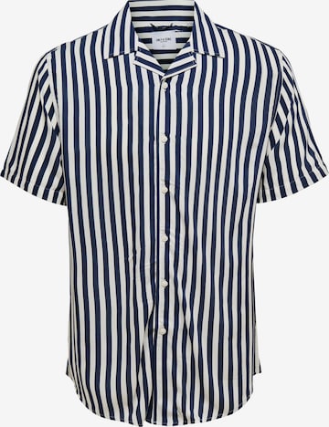 Only & Sons Comfort fit Overhemd 'Wayne' in Blauw: voorkant