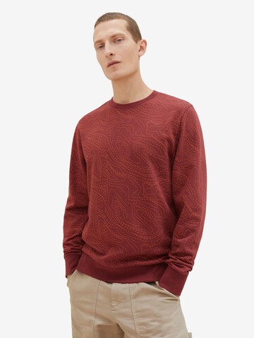 Sweat-shirt TOM TAILOR en rouge