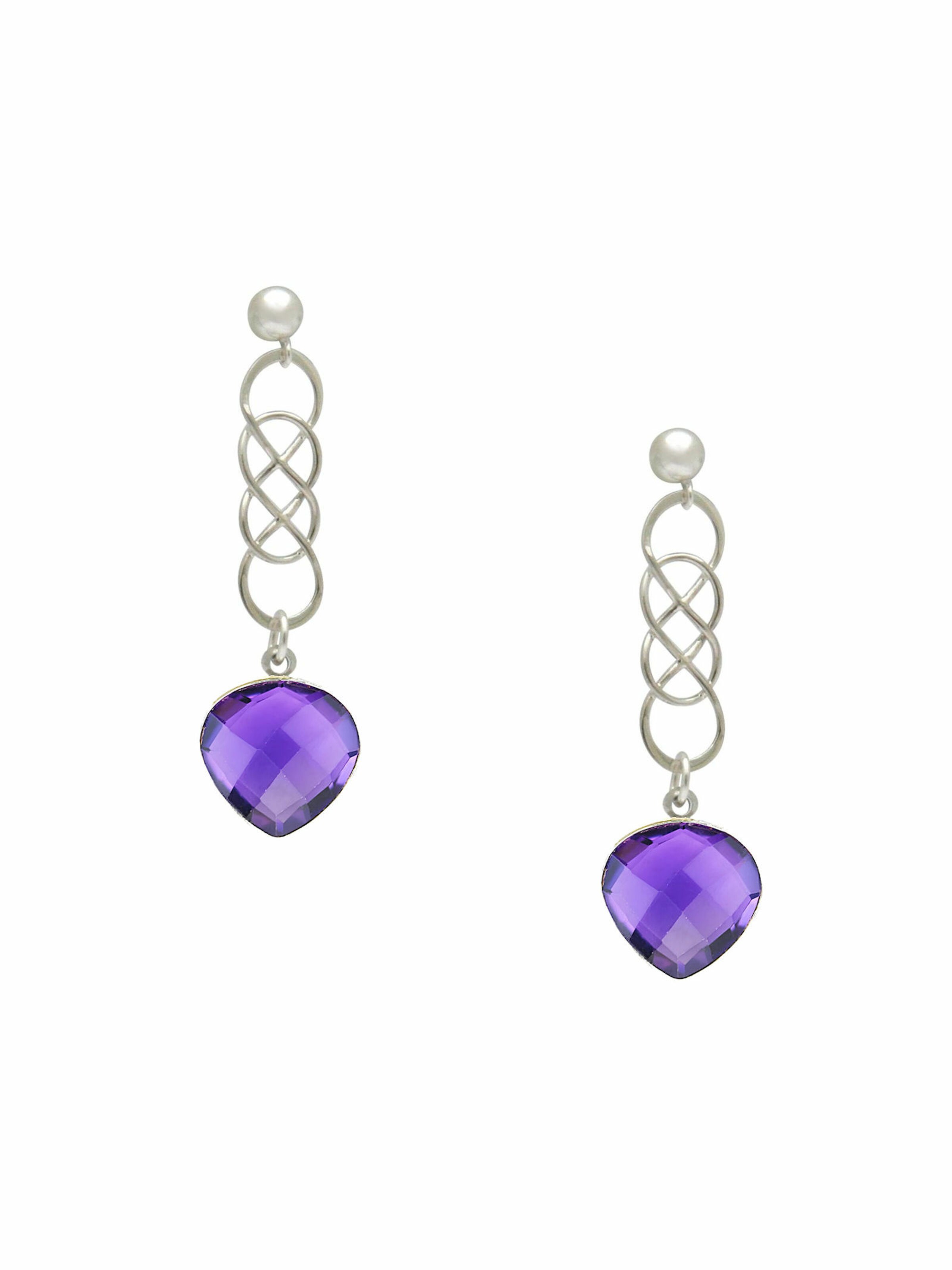 Gemshine Earrings in Purple