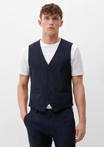 s.Oliver Gilet in Blauw: voorkant