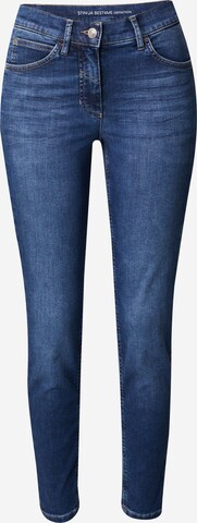 Coupe slim Jean GERRY WEBER en bleu : devant