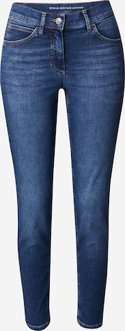 GERRY WEBER Slimfit Jeans in Blauw: voorkant