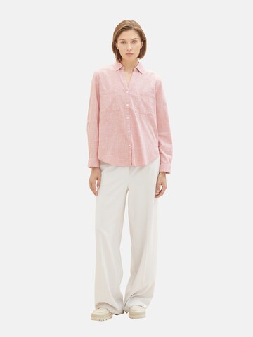 TOM TAILOR Bluse in Pink