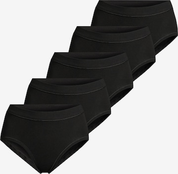 ESGE Slip 'Basic - Feinripp' in Schwarz: Vorderseite