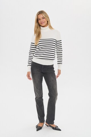 SAINT TROPEZ - Jersey 'Mila' en blanco
