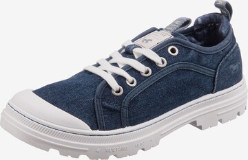 MUSTANG Lace-Up Shoes in Blue: front