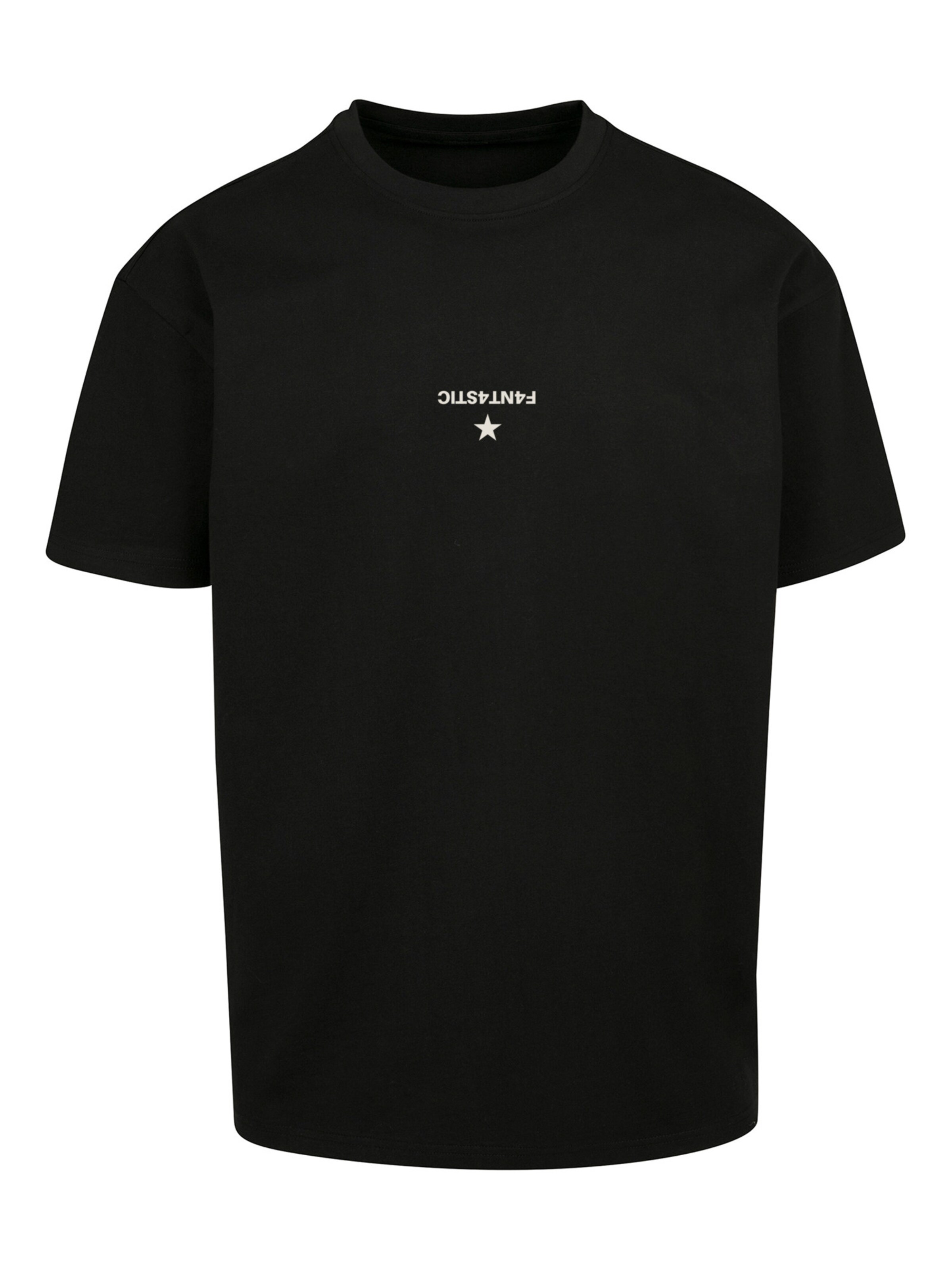 T-Shirt F4NT4STIC en noir : devant