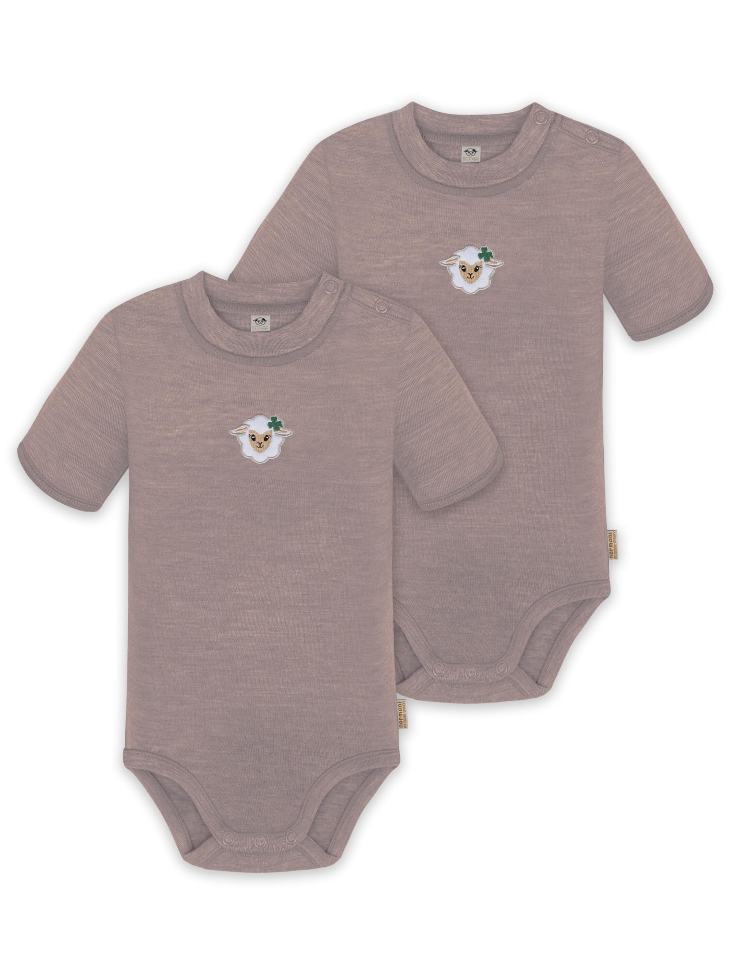 Barboteuse / body 'Tihoi' normani en rose : devant