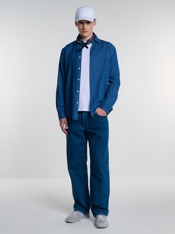 BIG STAR Regular Fit Hemd  JANSORI' in Blau