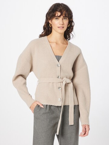 3.1 Phillip Lim Knit cardigan 'SCALLOP' in Grey: front
