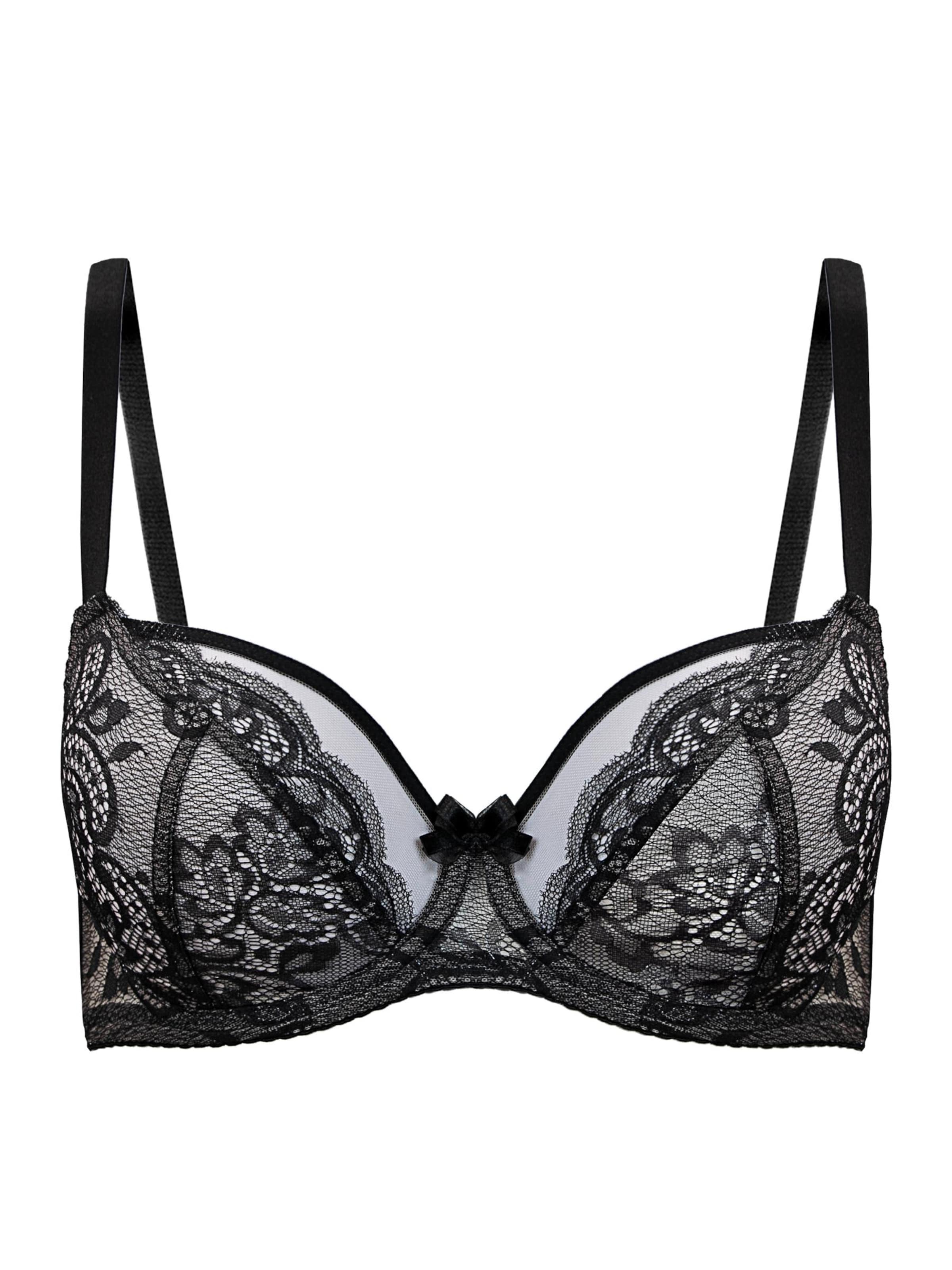 Vivisence T-shirt Bra '1044' in Black: front