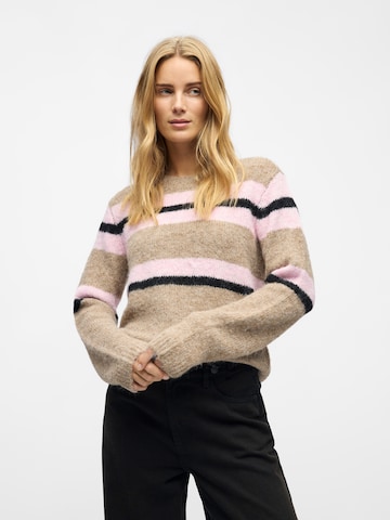 OBJECT Sweater 'OBJGALIA' in Beige: front