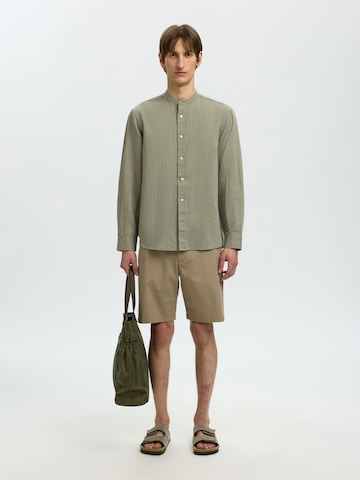 SELECTED Regular Fit Hemd 'SLHClay' in Grün