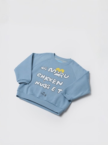 Maru + Bo Sweatshirt 'RAGLAN SLEEVE SWEATSHIRT CHICKEN NUGGET'‌‌‌‌‌‌ in Blau