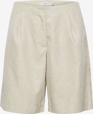 ICHI Regular Pants 'VILNA' in Beige: front