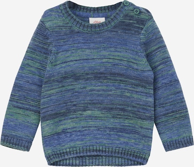 s.Oliver Pull-over en bleu / vert, Vue avec produit