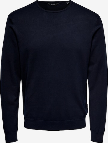 Pull-over 'Wyler' Only & Sons en bleu : devant