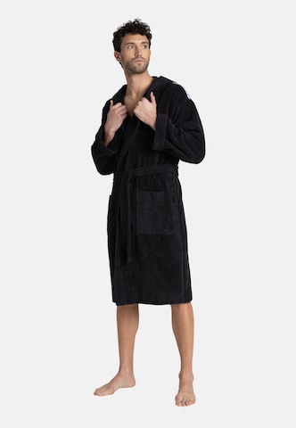 ARENA Short Bathrobe 'CORE SOFT ROBE' in Black