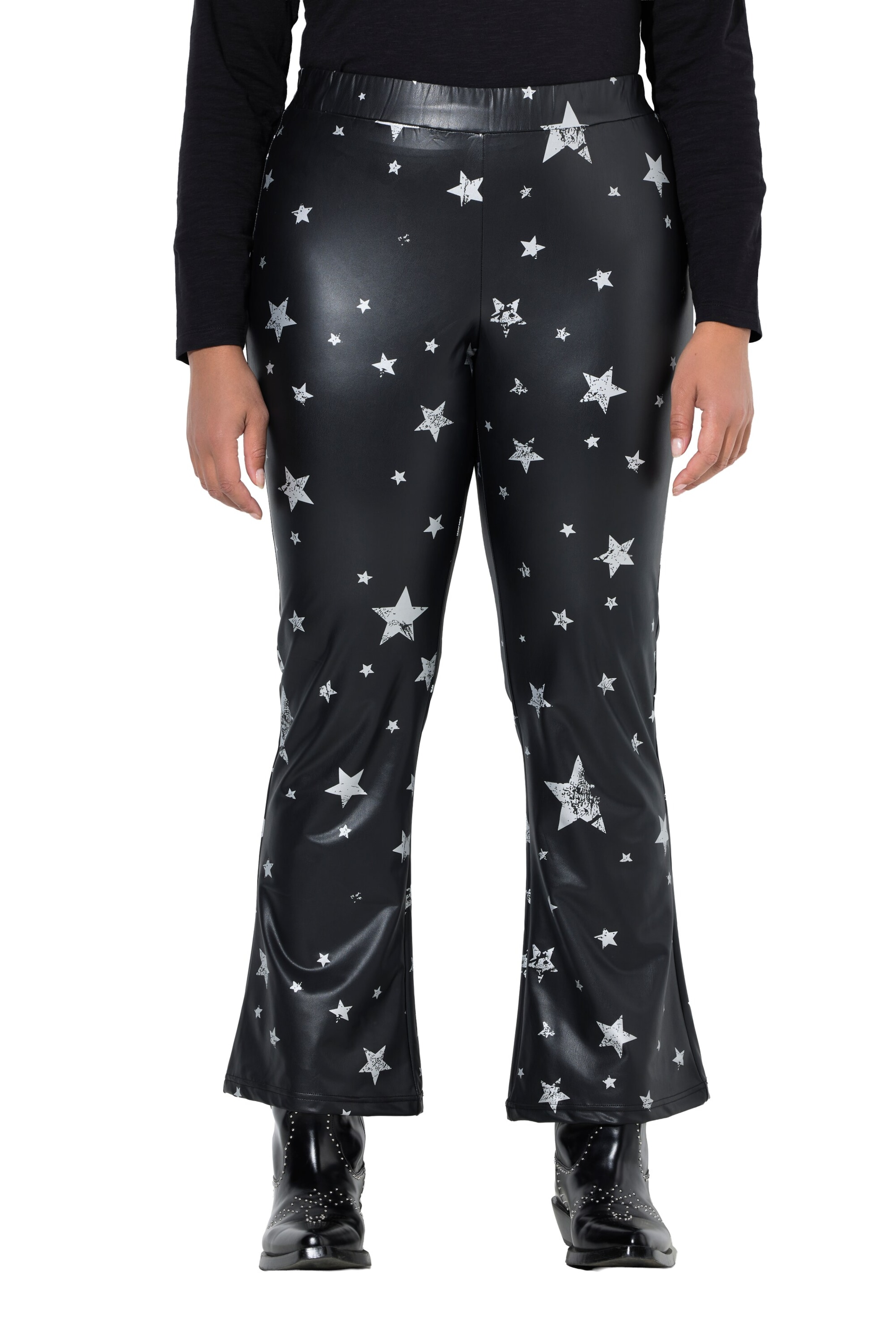 Angel of Style Bootcut Schlupfhose in Schwarz: Vorderseite