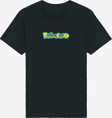 T-Shirt 'Pinocchio' F4NT4STIC en noir : devant