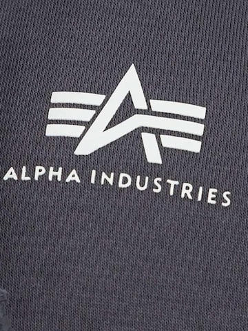 ALPHA INDUSTRIES Zip-Up Hoodie 'Basic Zip' in Grey