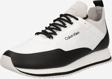 Sneaker bassa di Calvin Klein in bianco: frontale