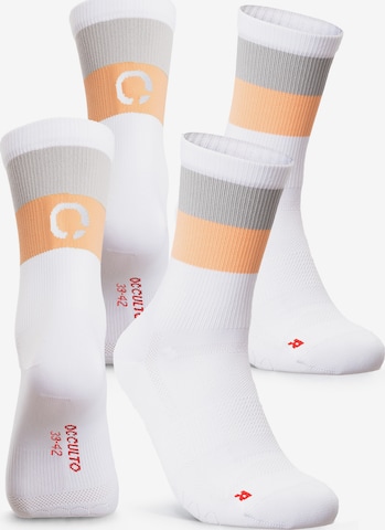 Occulto Sportsocken 'Eddy' in Orange: Vorderseite
