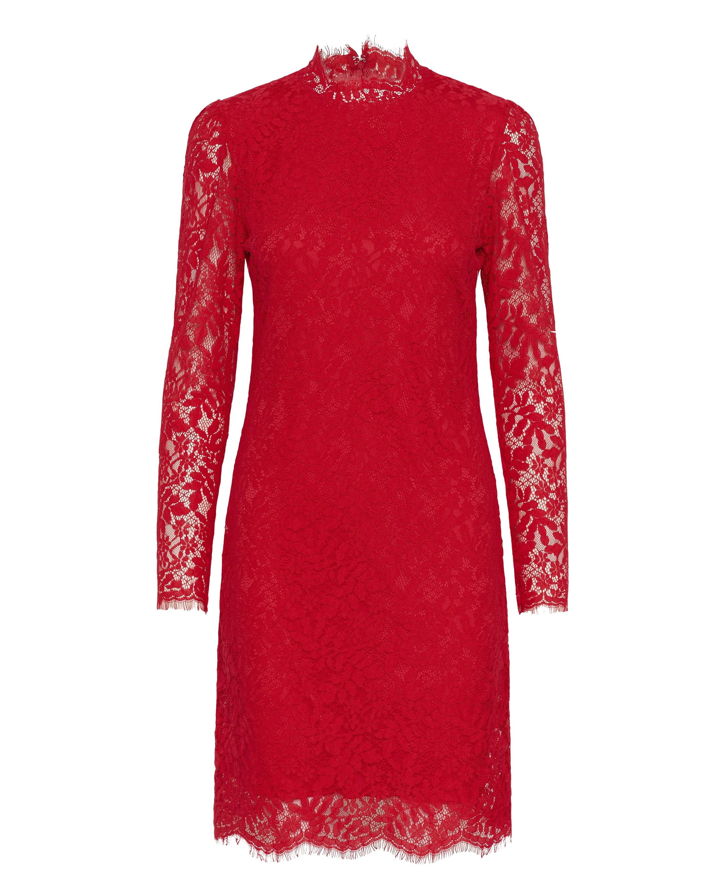 SAINT TROPEZ Kleid 'Ganna' in Rot: Vorderseite