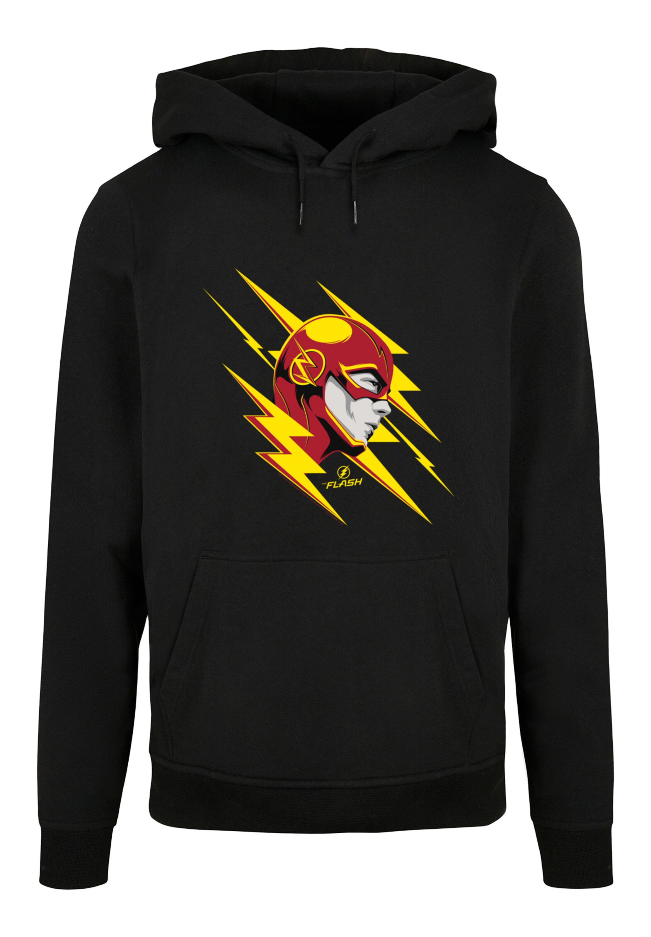 Sweat-shirt 'DC Comics The Flash' F4NT4STIC en noir : devant