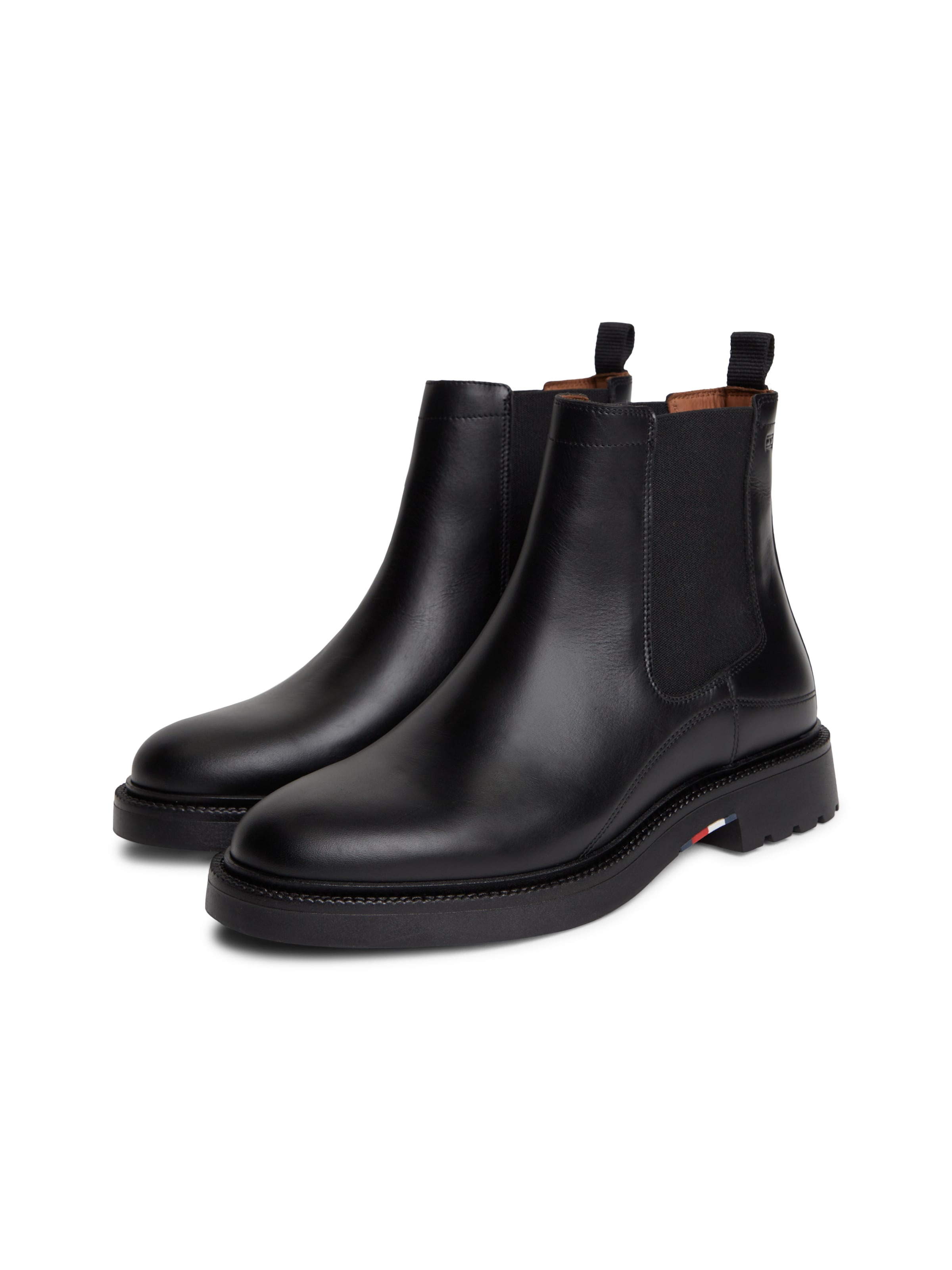 TOMMY HILFIGER Chelsea Boots 'CORPORATE' in Schwarz