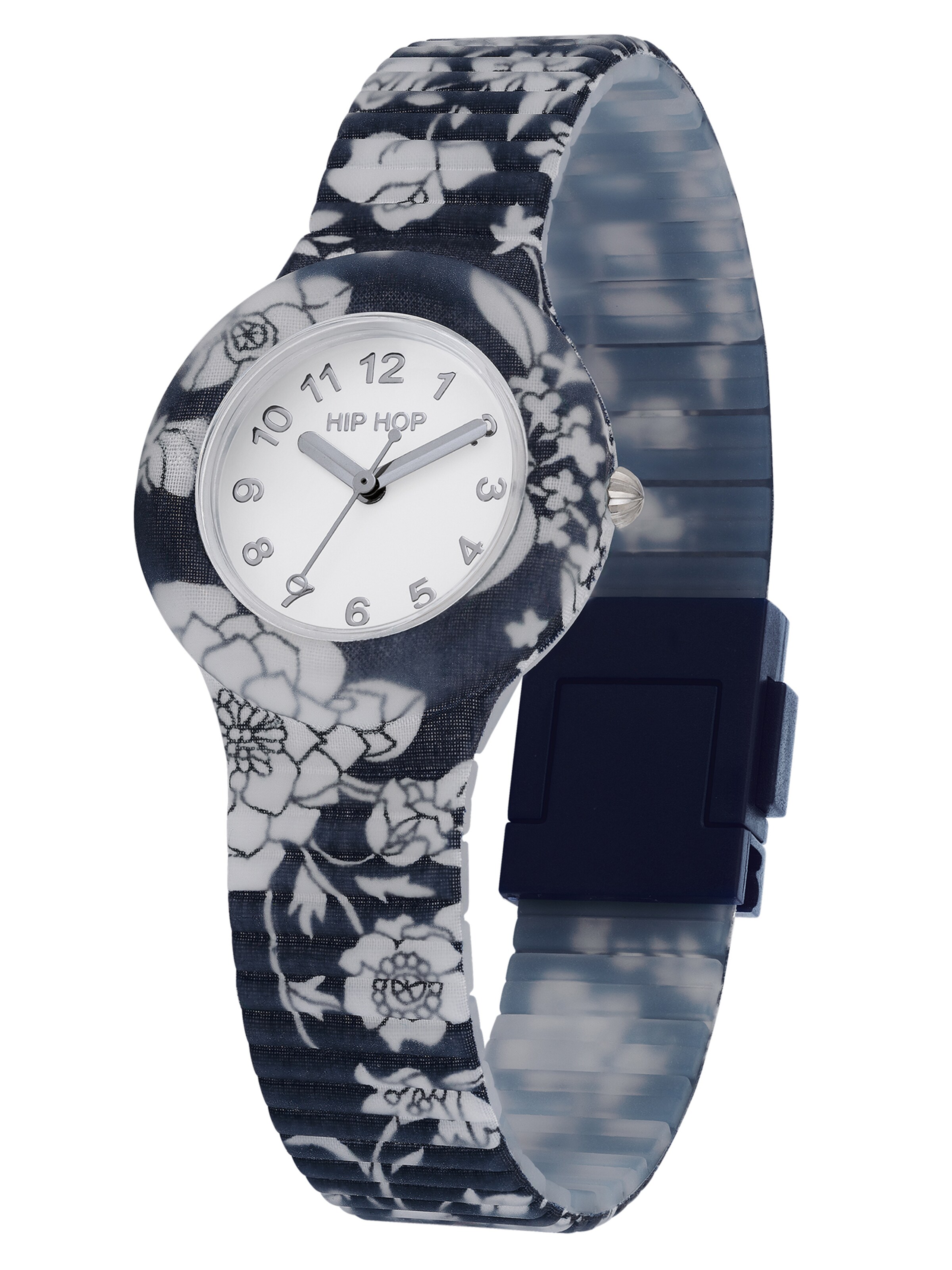 Hip Hop Analog Watch in White: front