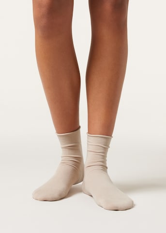 CALZEDONIA Socken in Beige: Vorderseite