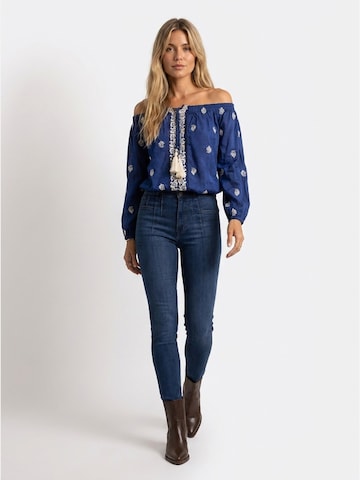 Miss June Blouse 'Gally' in Blue