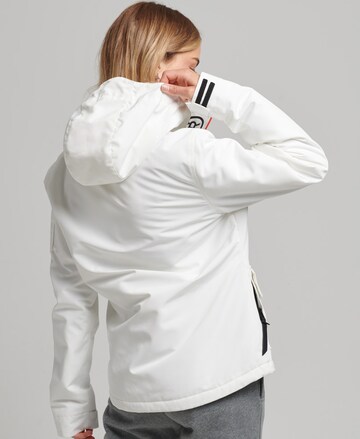 Superdry Between-Season Jacket 'Ultimate SD Windcheater' in White