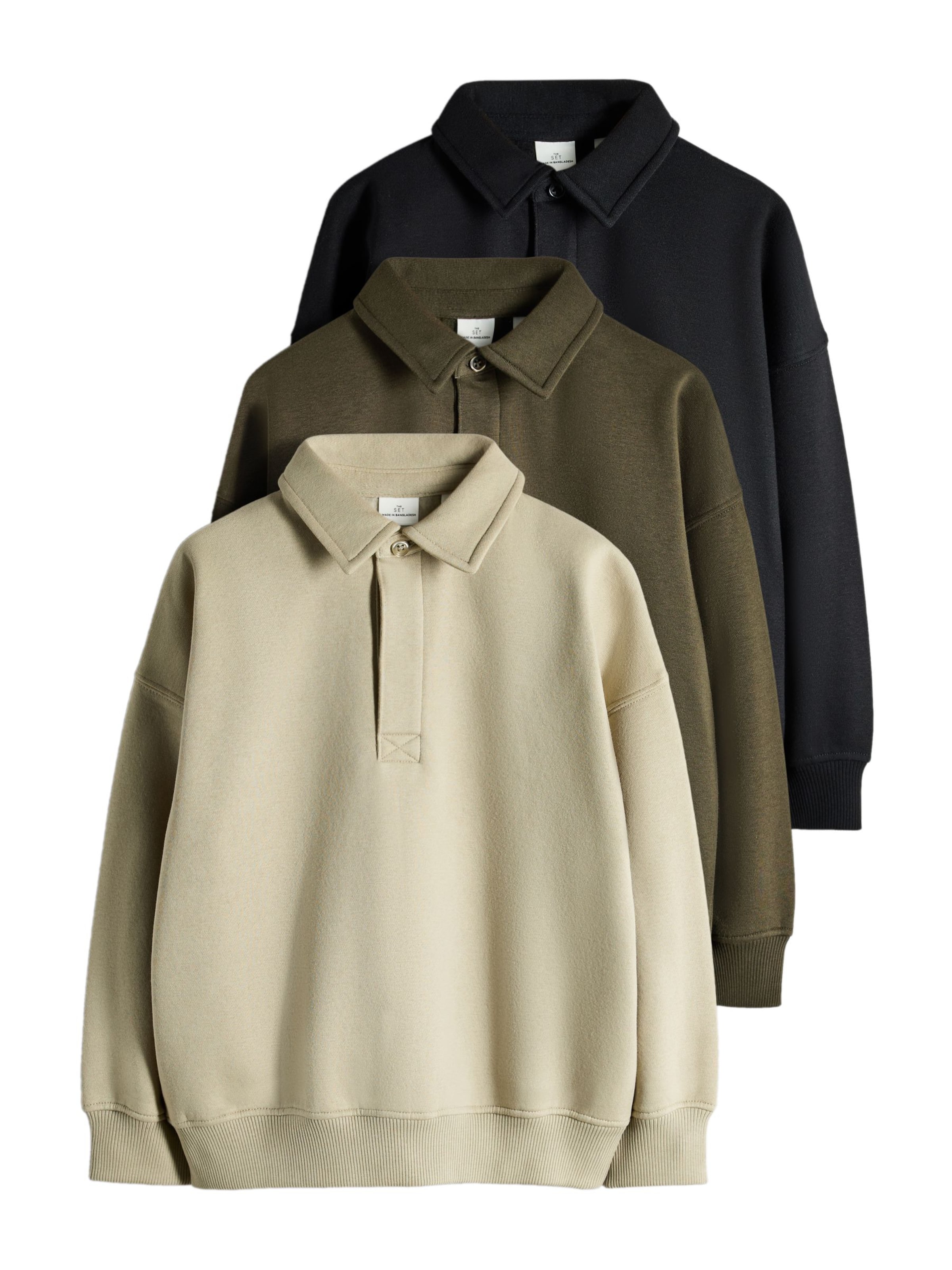 The Set Sweatshirt in Groen: voorkant