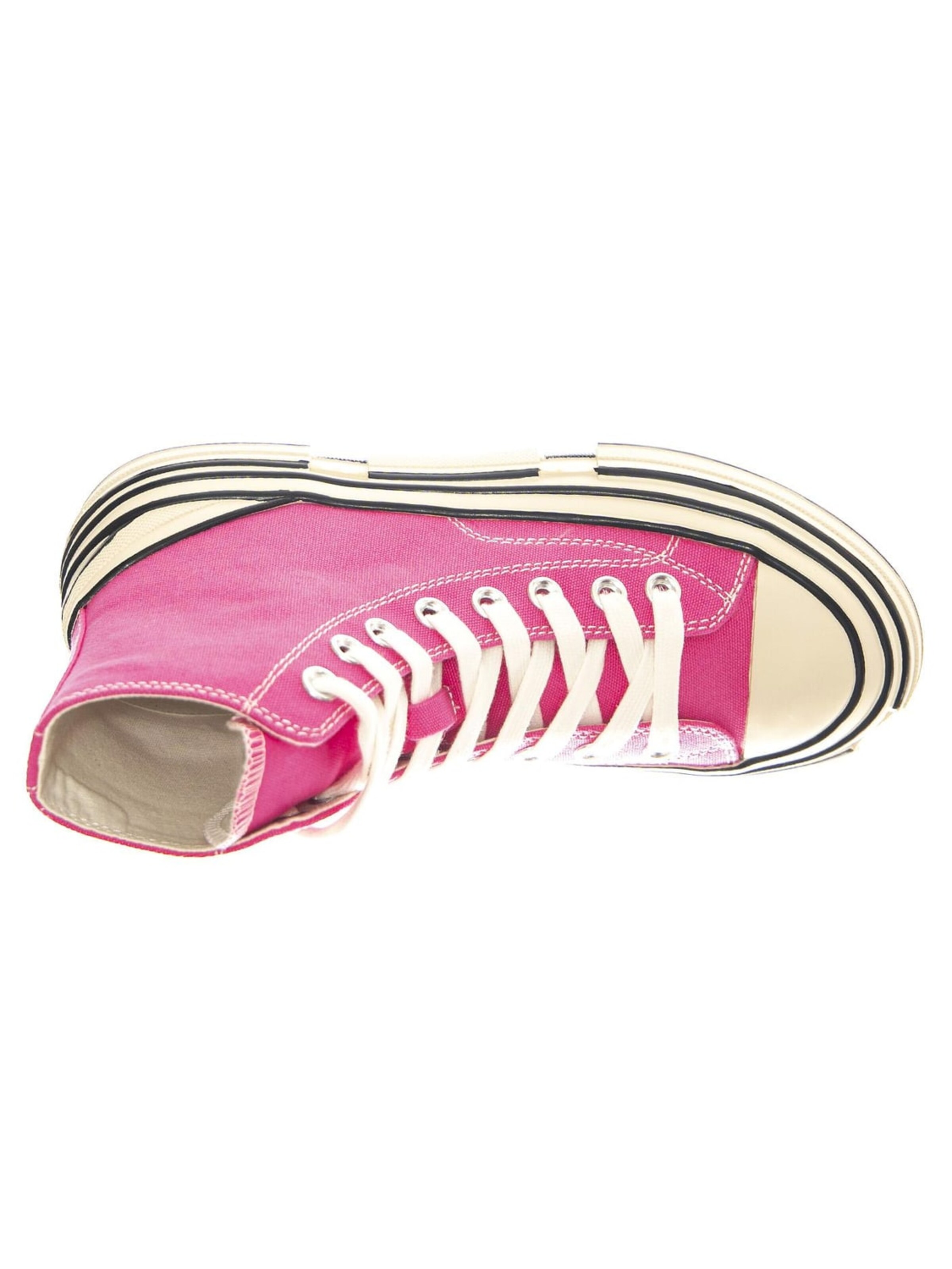 Jeffrey Campbell Sportslig snøresko 'JC Play Endorphine-H Fuchsia Canvas' i pink